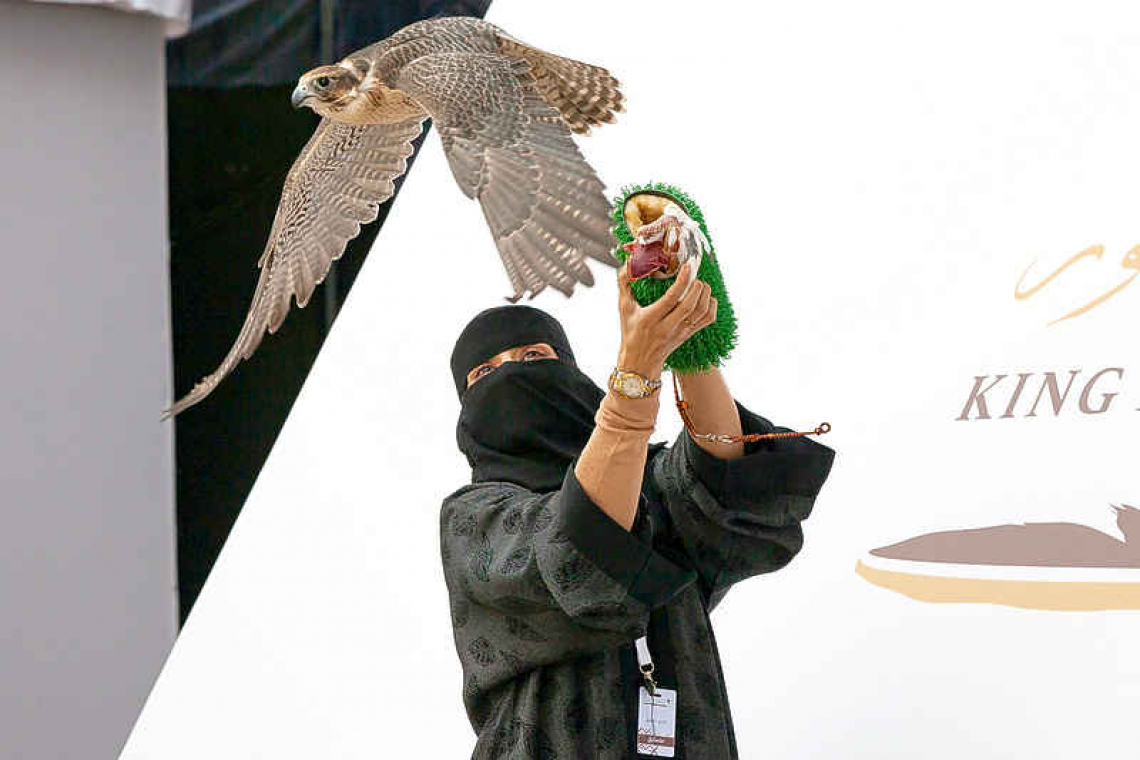 First woman competes at top falconry show